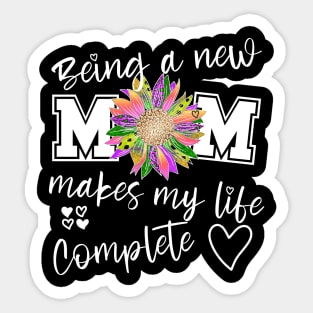 Being a new mom, expecting mother gift, Happy first Mothers Day Sticker